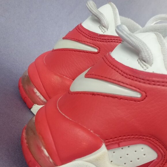 Nike Air More Uptempo Varsity Red Athletic Shoes 414962-100 - Picture 8 of 14